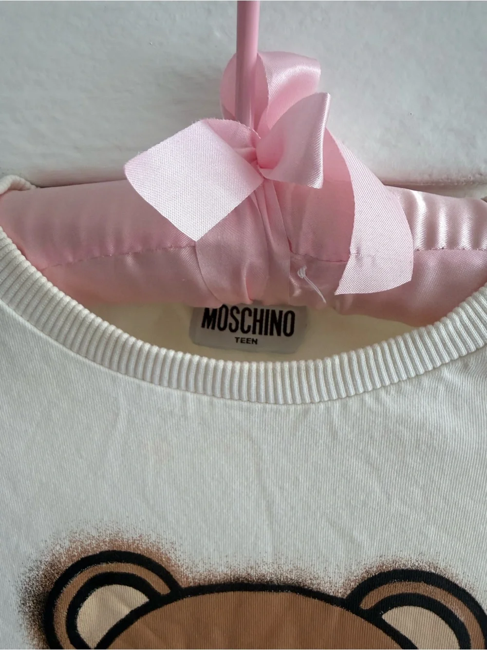 Moschino Teddy Graphic Long-Sleeve Tee